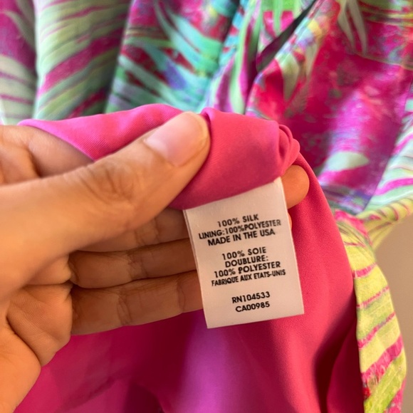 Nanette Lepore 100% Silk Tropical Mini Dress - Picture 8 of 11